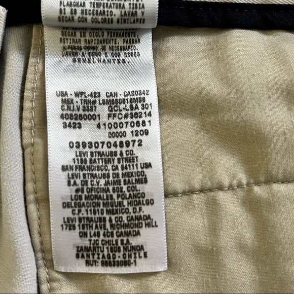 Dockers D2 Straight Fit 100% Cotton Khaki Pants Size 36 x 32 - Picture 5 of 12